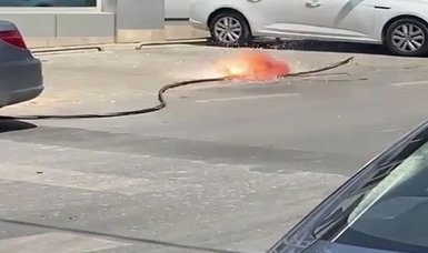 Electric cables in Istanbul catch fire due to heat