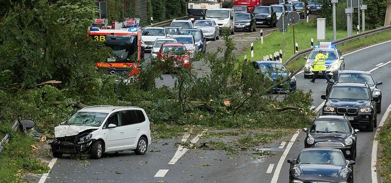 TWO KILLED AS STORM LASHES NORTH GERMANY