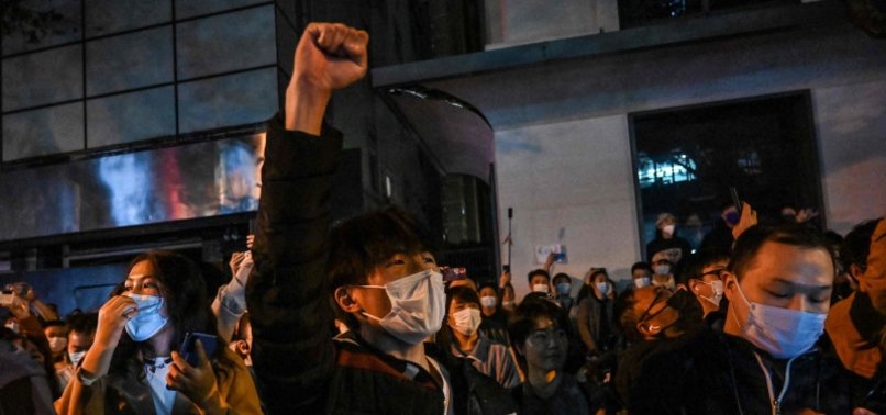 BIDEN MONITORING CHINA PROTESTS, SAYS WHITE HOUSE