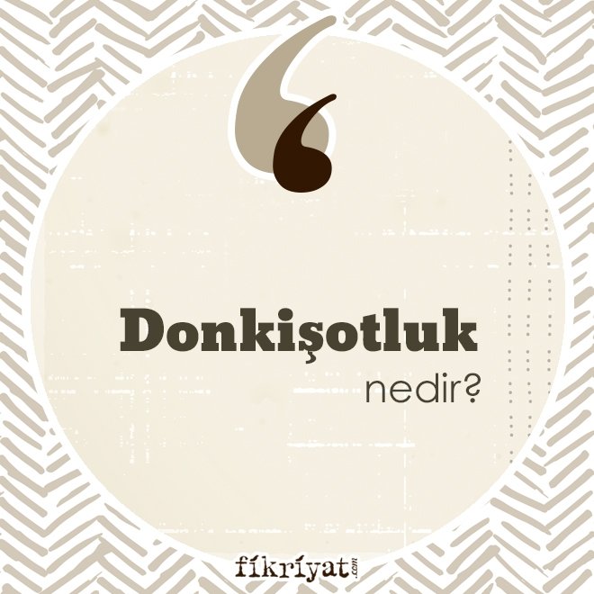 ‘DONKİŞOTLUK’ NEDİR?