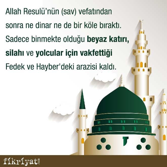 Peygamberimizden kalan miras