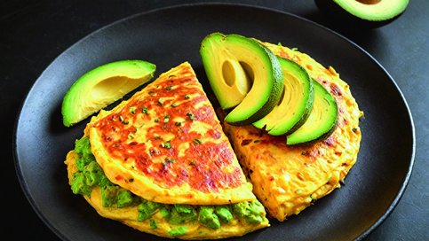 Avokado Dolgulu Omlet