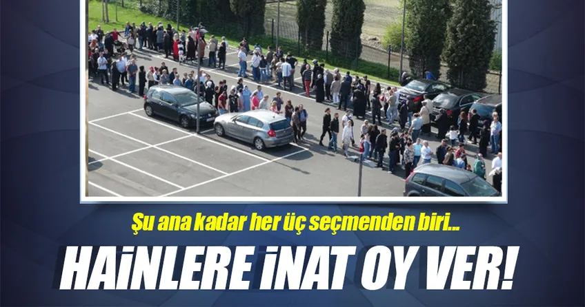 Üç seçmenden biri sandığa gitti