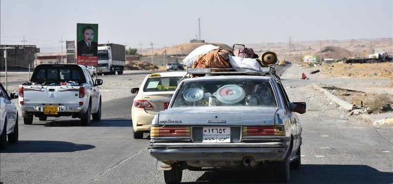 SKITTISH IRAQ CIVILIANS BACK HOME AFTER FLEEING KIRKUK