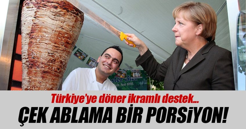 Türkiye’ye döner ikramlı destek
