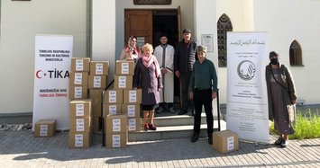 Turkish aid agency TIKA delivers food packages and hygiene materials to Balkan families amid pandemic