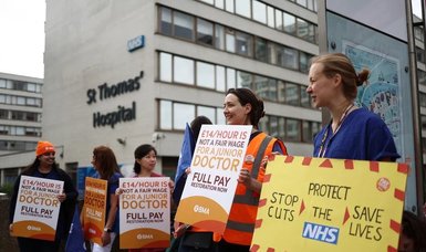 Doctors in England defend starting longest strike in NHS history