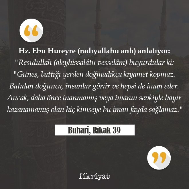 KIYAMET ALAMETLERİ KAÇA AYRILIR?