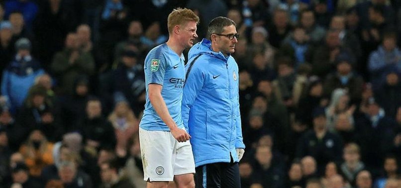 MAN CITYS DE BRUYNE RULED OUT FOR A MONTH WITH KNEE INJURY - REPORTS