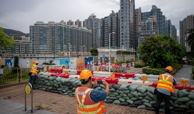 Hong Kong shuts down city as super typhoon Saola approaches