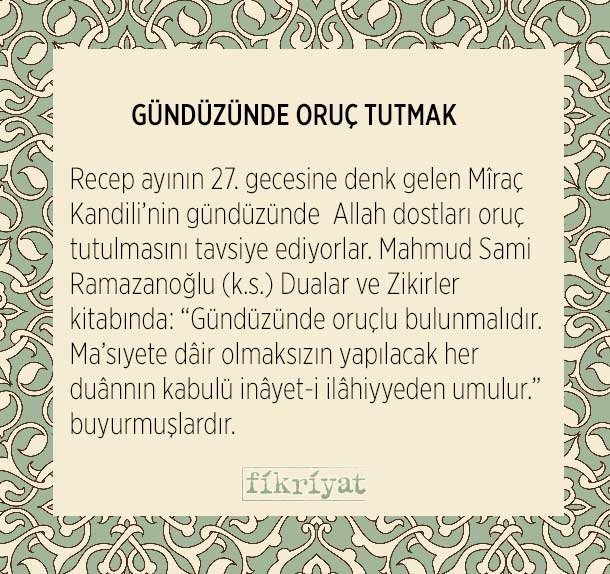 GÜNDÜZÜNDE ORUÇ TUTMAK