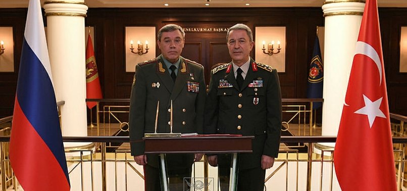 CHIEF OF STAFF AKAR, RUSSIAN COUNTERPART GERASIMOV DISCUSS S-400, MIDDLE EAST