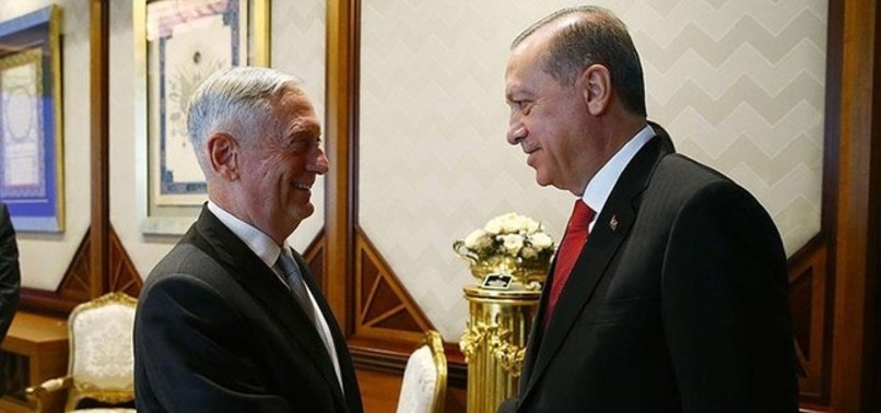 TURKISH PRESIDENT, US DEFENSE SECRETARY MEET IN ANKARA