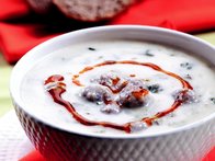 Sütlü ve Köfteli Ispanak Çorbası