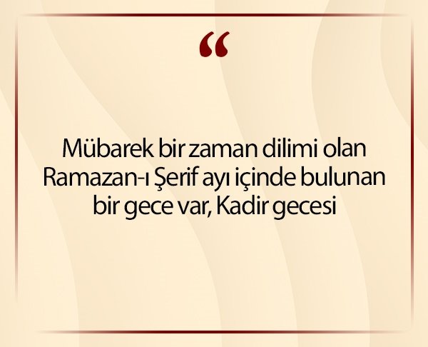 Kadir gecesi zikirleri