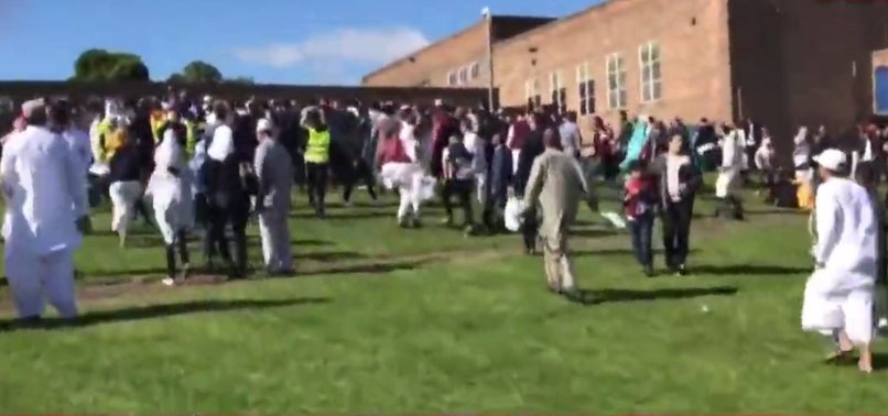 CAR CRASHES INTO MULTIPLE PEOPLE AT EID PRAYERS IN UK