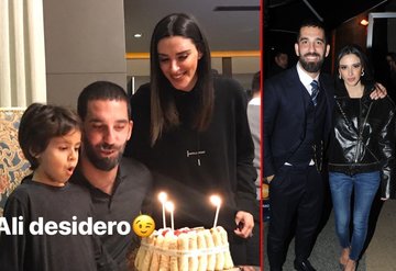Arda Turan doğum gününü eşiyle kutladı