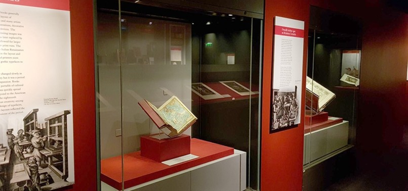ONE OF FIRST PRINTED OTTOMAN BOOKS OPEN TO VISITORS IN DUBLIN AFTER RESTORATION