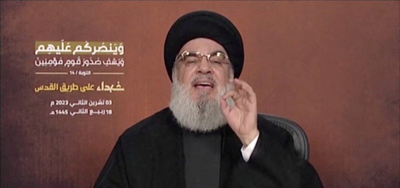 HEZBOLLAH CHIEF SAYS US ENTIRELY RESPONSIBLE FOR GAZA WAR