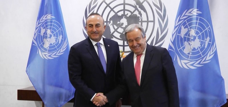 Turkish foreign minister, UN chief discuss Ukraine grain deal developments