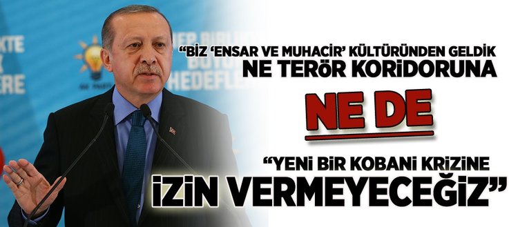 Cumhurbaşkanı Erdoğan: Yeni bir Kobani krizine izin vermeyeceğiz