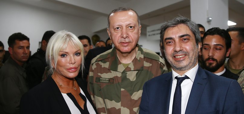 TURKISH CELEBRITIES MEET WITH SOLDIERS IN HATAY TO SUPPORT AFRIN OPERATION