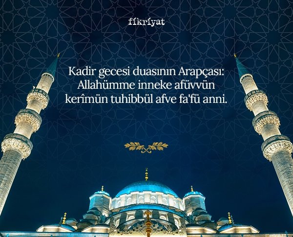 Kadir gecesi nedir