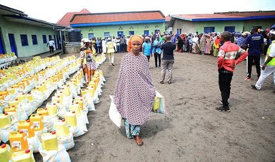 Turkey Diyanet Foundation hands out food aid to needy families in Democratic Republic of Congo