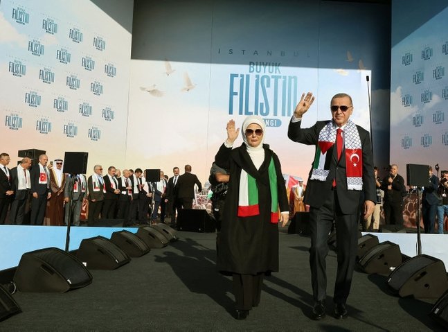 Türkiye's first lady Emine Erdogan voices support for Palestinians