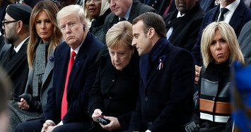 With Trump sitting nearby, Macron calls nationalism a betrayal