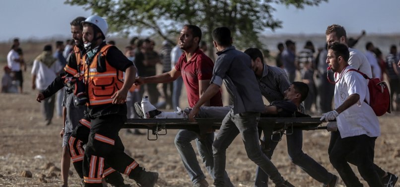 ISRAELI FIRE WOUNDS 206 PALESTINIAN PROTESTERS ON GAZA BORDER