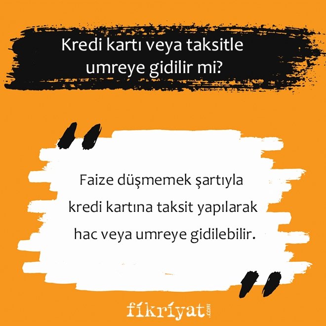 Kredi kartı veya taksitle umreye gidilir mi?