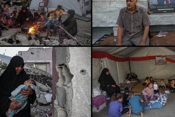 Evlatları şehit olan Gazzeli yaşlı çift, 36 toruna bakıyor