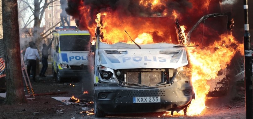 RIOTS ERUPT IN SWEDENS OREBRO AHEAD OF RIGHT-WING EXTREMIST DEMONSTRATION