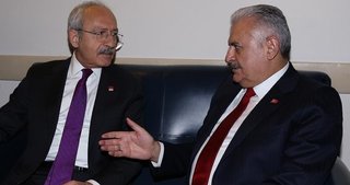 Başbakan Yıldırım TBMM’de Kemal Kılıçdaroğlu ile görüştü