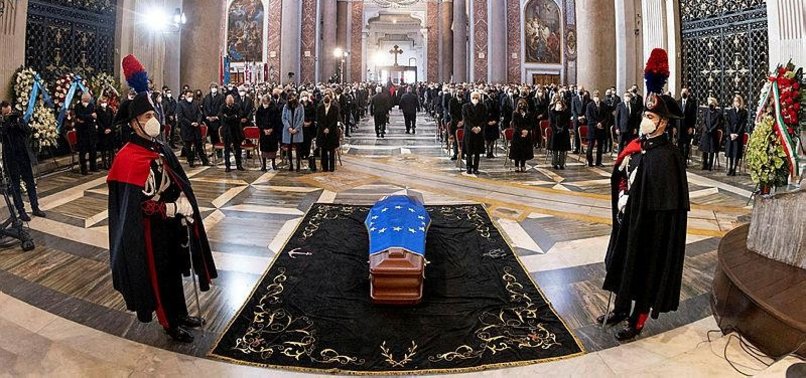 ITALY BIDS FAREWELL TO EU PARLIAMENT CHIEF AT STATE FUNERAL