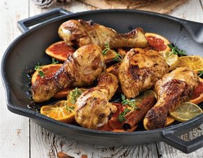 Baharat Soslu ve Narenciyeli Tavuk Tarifi