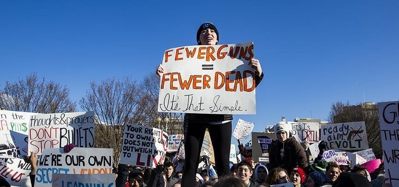US STUDENTS RALLY NATIONWIDE AGAINST GUN VIOLENCE