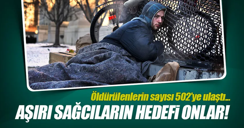 Aşırı sağcıların hedefi evsizler