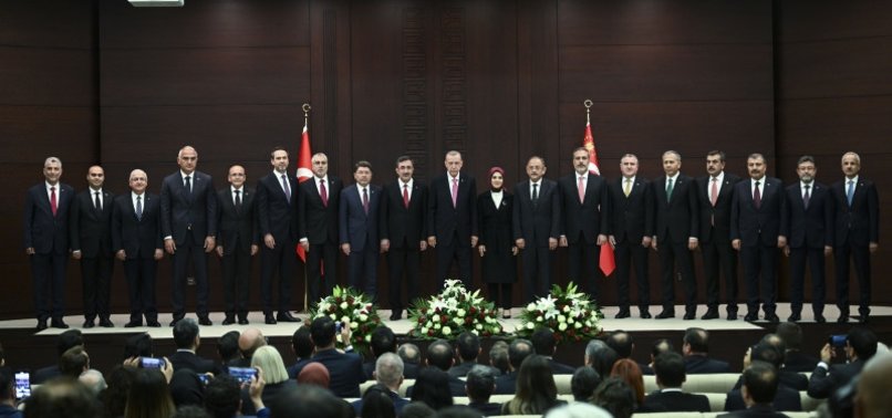 TURKISH LEADER ERDOĞAN ANNOUNCES PRESIDENTIAL CABINET OF NEW TERM