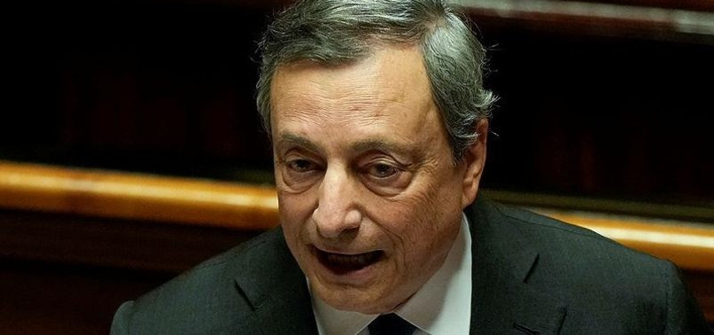 DRAGHI DEMANDS ITALIAN UNITY AS PRICE FOR STAYING ON AS PM