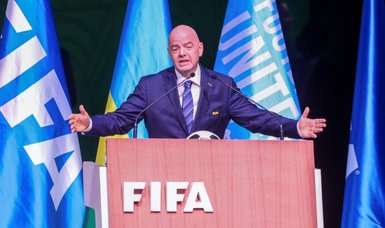 Infantino re-elected FIFA president, telling critics 'I love you all'