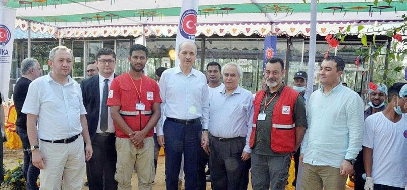 TURKISH MINISTER VISITS ROHINGYA CAMPS IN BANGLADESH