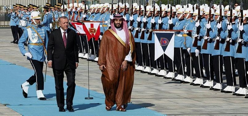 ERDOĞAN WELCOMES SAUDI CROWN PRINCE MBS WITH OFFICIAL CEREMONY
