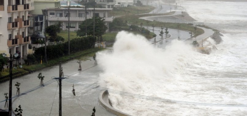 POWERFUL TYPHOON HITS SOUTHERN JAPAN