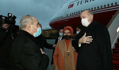 Turkish President Erdoğan arrives in Azerbaijan on 2-day visit