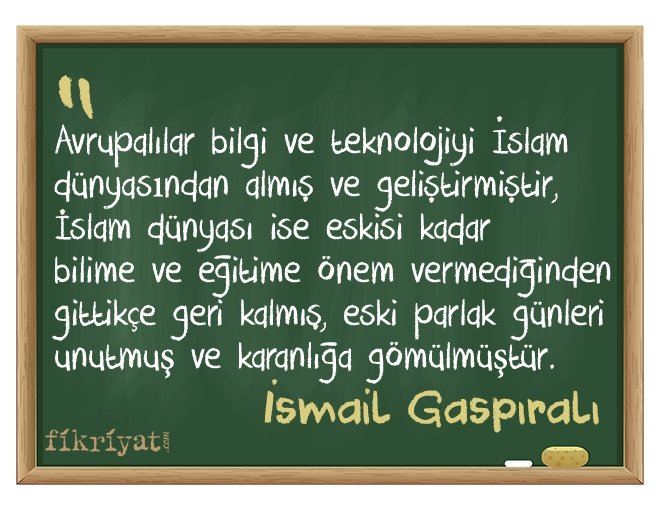 EĞİTİM YAZILARI / İSMAİL GASPIRALI