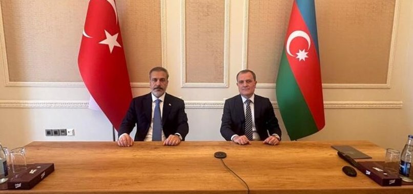 TURKISH FOREIGN MINISTER MEETS WITH HIS AZERBAIJANI COUNTERPART IN GAMBIA