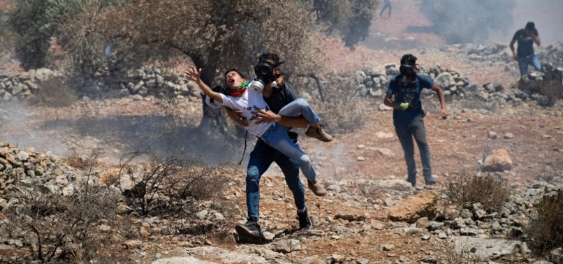 ISRAELI FORCES LEAVE DOZENS OF PALESTINIANS INJURED DURING WEST BANK CLASHES
