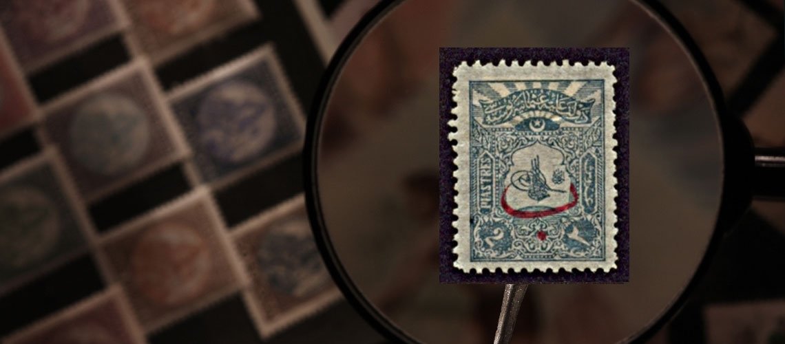 Şualı Küçük Tuğralı Ve Ay Yıldızlı Pullar